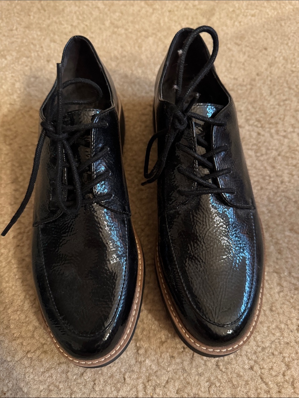 FRANCO SARTO - Black Patent Shoes - Size 7M